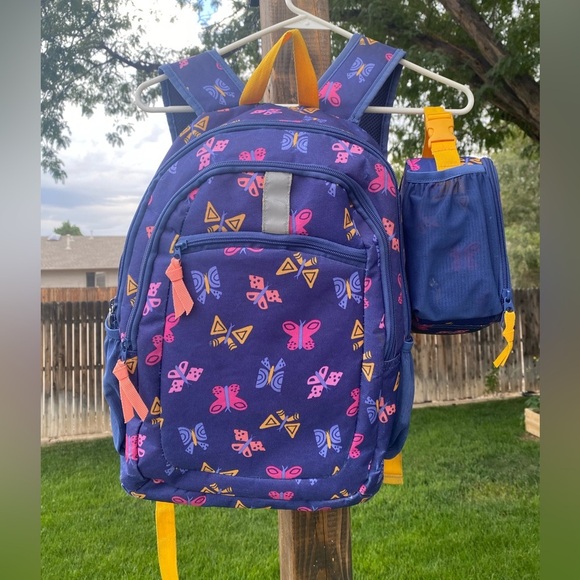 Butterfly Backpack w/Matching Lunch Box - Picture 1 of 10